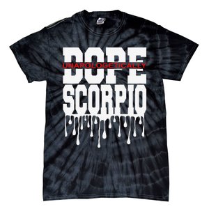 Dope Queen King Graphic Decor Scorpio Astrology Zodiac Tie-Dye T-Shirt