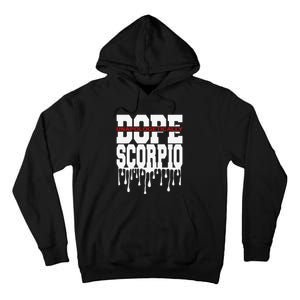 Dope Queen King Graphic Decor Scorpio Astrology Zodiac Tall Hoodie