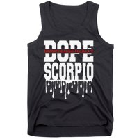 Dope Queen King Graphic Decor Scorpio Astrology Zodiac Tank Top