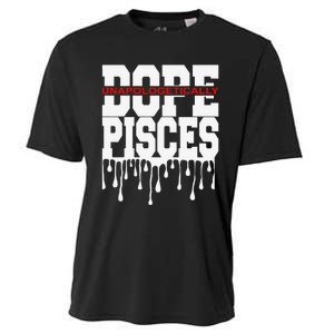 Dope Queen King Graphic Decor Pisces Astrology Zodiac Cooling Performance Crew T-Shirt