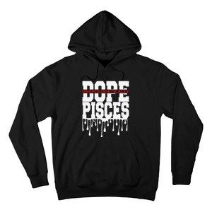 Dope Queen King Graphic Decor Pisces Astrology Zodiac Hoodie