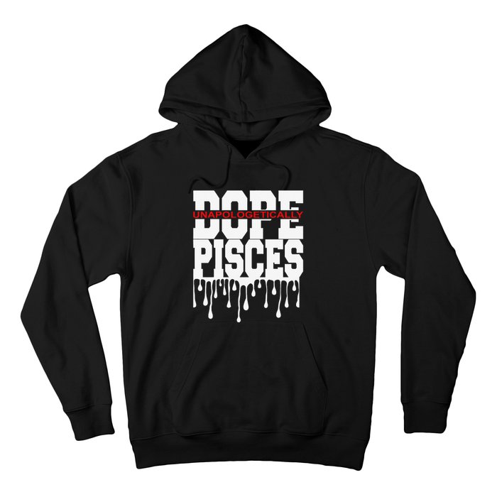 Dope Queen King Graphic Decor Pisces Astrology Zodiac Hoodie