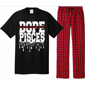 Dope Queen King Graphic Decor Pisces Astrology Zodiac Pajama Set