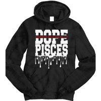 Dope Queen King Graphic Decor Pisces Astrology Zodiac Tie Dye Hoodie