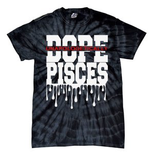 Dope Queen King Graphic Decor Pisces Astrology Zodiac Tie-Dye T-Shirt