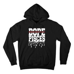 Dope Queen King Graphic Decor Pisces Astrology Zodiac Tall Hoodie