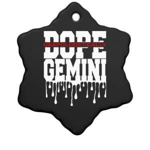 Dope Queen King Graphic Decor Gemini Astrology Zodiac Ceramic Star Ornament