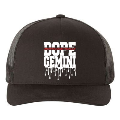 Dope Queen King Graphic Decor Gemini Astrology Zodiac Yupoong Adult 5-Panel Trucker Hat