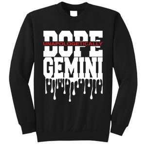 Dope Queen King Graphic Decor Gemini Astrology Zodiac Sweatshirt