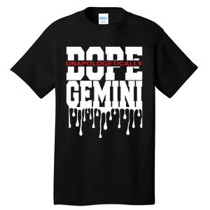 Dope Queen King Graphic Decor Gemini Astrology Zodiac Tall T-Shirt