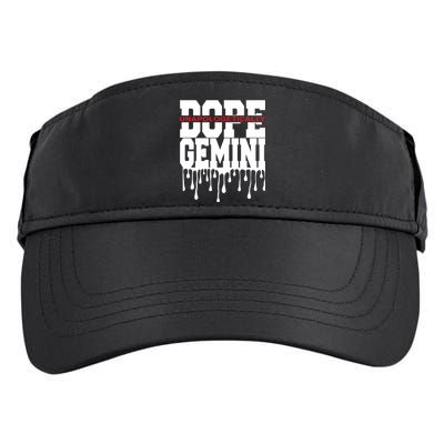 Dope Queen King Graphic Decor Gemini Astrology Zodiac Adult Drive Performance Visor