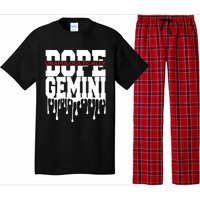 Dope Queen King Graphic Decor Gemini Astrology Zodiac Pajama Set