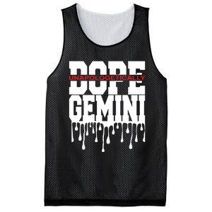 Dope Queen King Graphic Decor Gemini Astrology Zodiac Mesh Reversible Basketball Jersey Tank