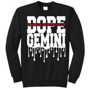 Dope Queen King Graphic Decor Gemini Astrology Zodiac Tall Sweatshirt