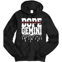 Dope Queen King Graphic Decor Gemini Astrology Zodiac Tie Dye Hoodie