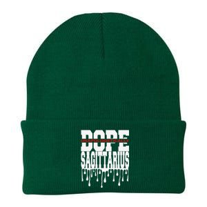 Dope Queen King Graphic Decor Sagittarius Astrology Zodiac Knit Cap Winter Beanie