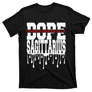 Dope Queen King Graphic Decor Sagittarius Astrology Zodiac T-Shirt