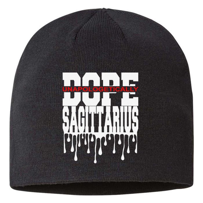 Dope Queen King Graphic Decor Sagittarius Astrology Zodiac Sustainable Beanie