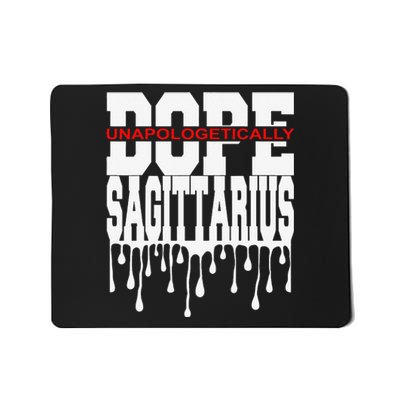 Dope Queen King Graphic Decor Sagittarius Astrology Zodiac Mousepad