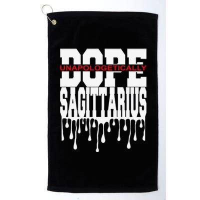 Dope Queen King Graphic Decor Sagittarius Astrology Zodiac Platinum Collection Golf Towel