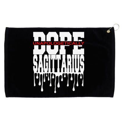 Dope Queen King Graphic Decor Sagittarius Astrology Zodiac Grommeted Golf Towel