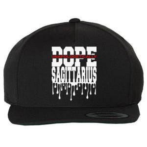 Dope Queen King Graphic Decor Sagittarius Astrology Zodiac Wool Snapback Cap