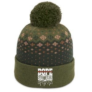 Dope Queen King Graphic Decor Sagittarius Astrology Zodiac The Baniff Cuffed Pom Beanie