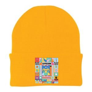 Dope Queen King Graphic Decor Capricorn Astrology Zodiac Knit Cap Winter Beanie