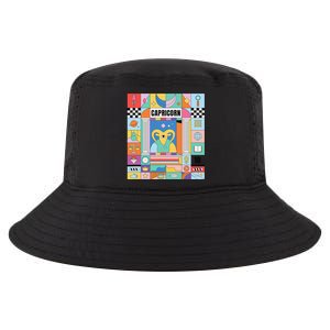 Dope Queen King Graphic Decor Capricorn Astrology Zodiac Cool Comfort Performance Bucket Hat