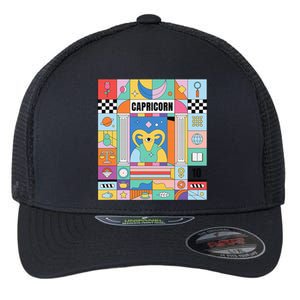 Dope Queen King Graphic Decor Capricorn Astrology Zodiac Flexfit Unipanel Trucker Cap