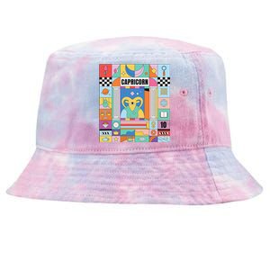 Dope Queen King Graphic Decor Capricorn Astrology Zodiac Tie-Dyed Bucket Hat