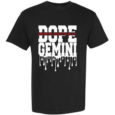 Dope Queen King Graphic Decor Gemini Astrology Zodiac Garment-Dyed Heavyweight T-Shirt