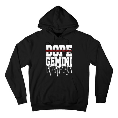 Dope Queen King Graphic Decor Gemini Astrology Zodiac Hoodie