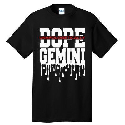 Dope Queen King Graphic Decor Gemini Astrology Zodiac Tall T-Shirt