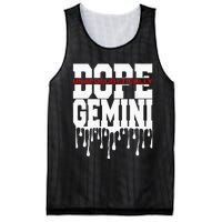 Dope Queen King Graphic Decor Gemini Astrology Zodiac Mesh Reversible Basketball Jersey Tank