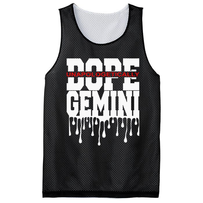 Dope Queen King Graphic Decor Gemini Astrology Zodiac Mesh Reversible Basketball Jersey Tank