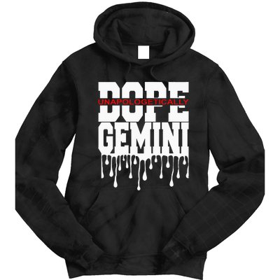 Dope Queen King Graphic Decor Gemini Astrology Zodiac Tie Dye Hoodie