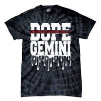 Dope Queen King Graphic Decor Gemini Astrology Zodiac Tie-Dye T-Shirt