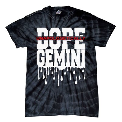 Dope Queen King Graphic Decor Gemini Astrology Zodiac Tie-Dye T-Shirt