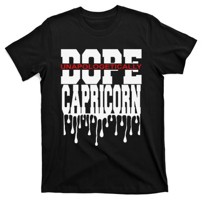 Dope Queen King Graphic Decor Capricorn Astrology Zodiac T-Shirt