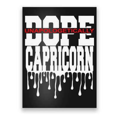 Dope Queen King Graphic Decor Capricorn Astrology Zodiac Poster