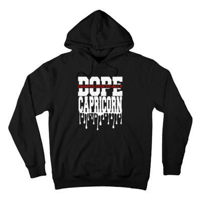 Dope Queen King Graphic Decor Capricorn Astrology Zodiac Tall Hoodie