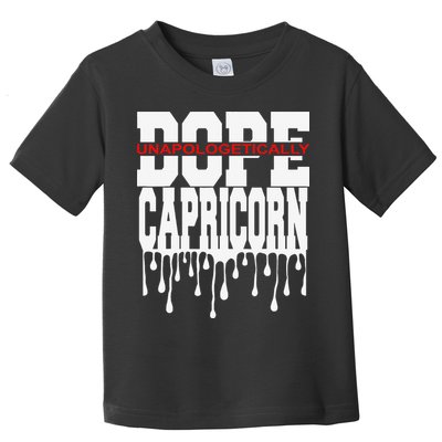 Dope Queen King Graphic Decor Capricorn Astrology Zodiac Toddler T-Shirt