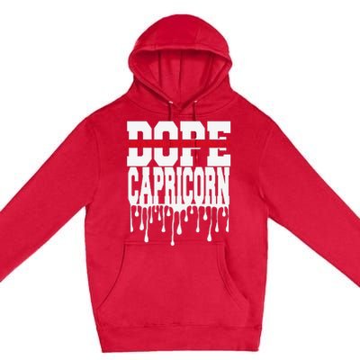 Dope Queen King Graphic Decor Capricorn Astrology Zodiac Premium Pullover Hoodie