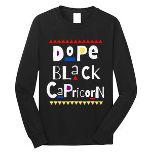 Dope Queen King Graphic Decor Capricorn Astrology Zodiac Long Sleeve Shirt