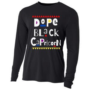 Dope Queen King Graphic Decor Capricorn Astrology Zodiac Cooling Performance Long Sleeve Crew