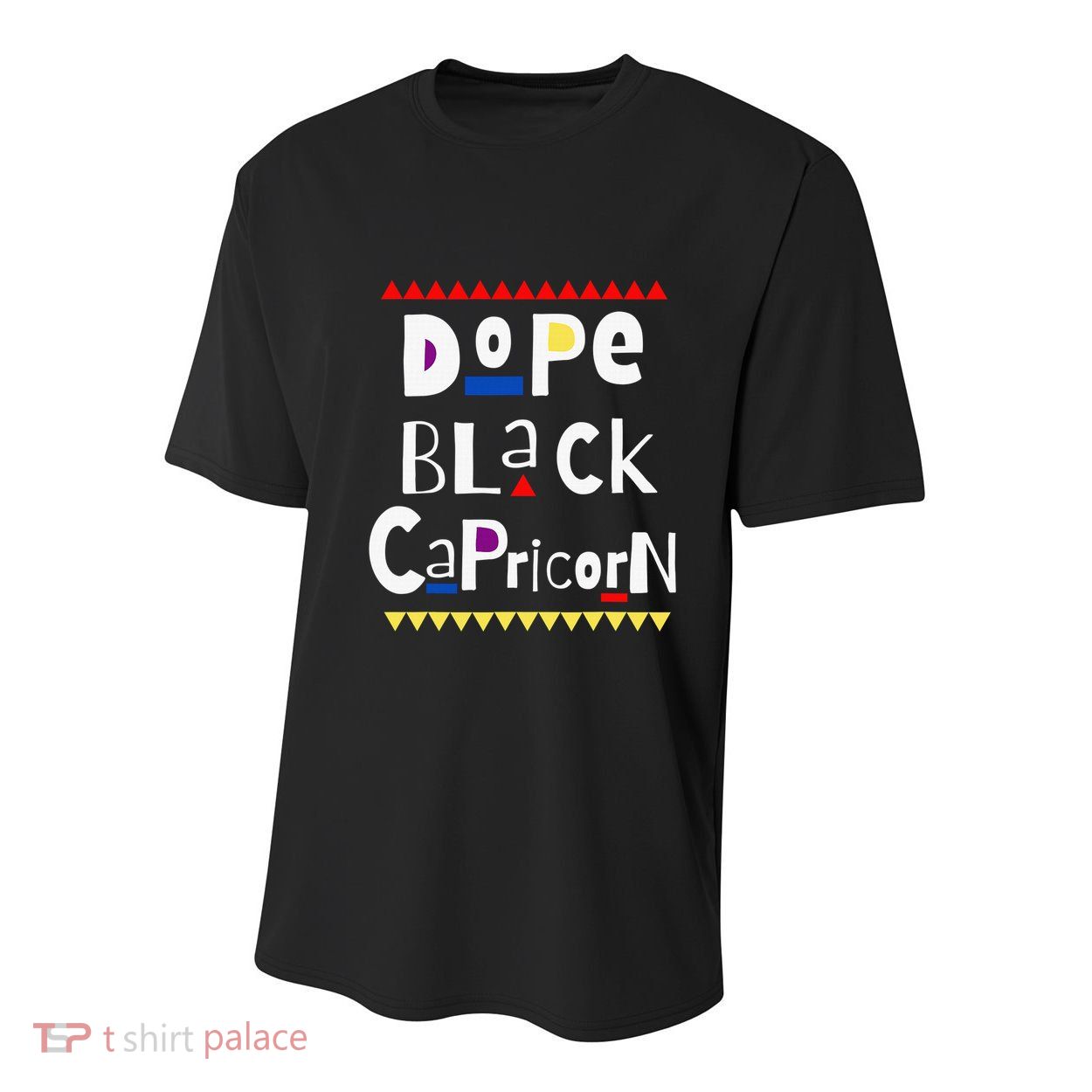 Dope Queen King Graphic Decor Capricorn Astrology Zodiac Youth Performance Sprint T-Shirt