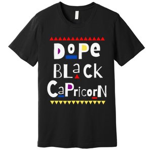 Dope Queen King Graphic Decor Capricorn Astrology Zodiac Premium T-Shirt