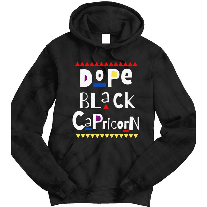 Dope Queen King Graphic Decor Capricorn Astrology Zodiac Tie Dye Hoodie