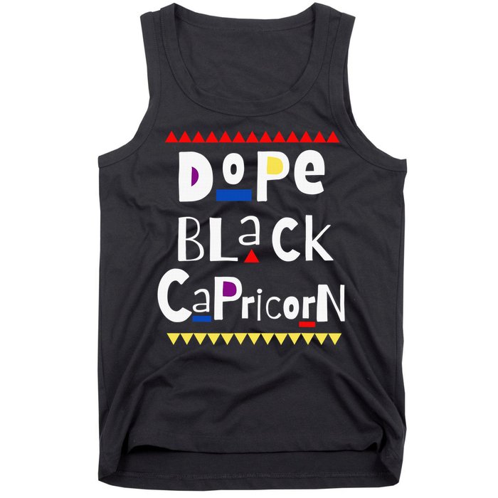 Dope Queen King Graphic Decor Capricorn Astrology Zodiac Tank Top